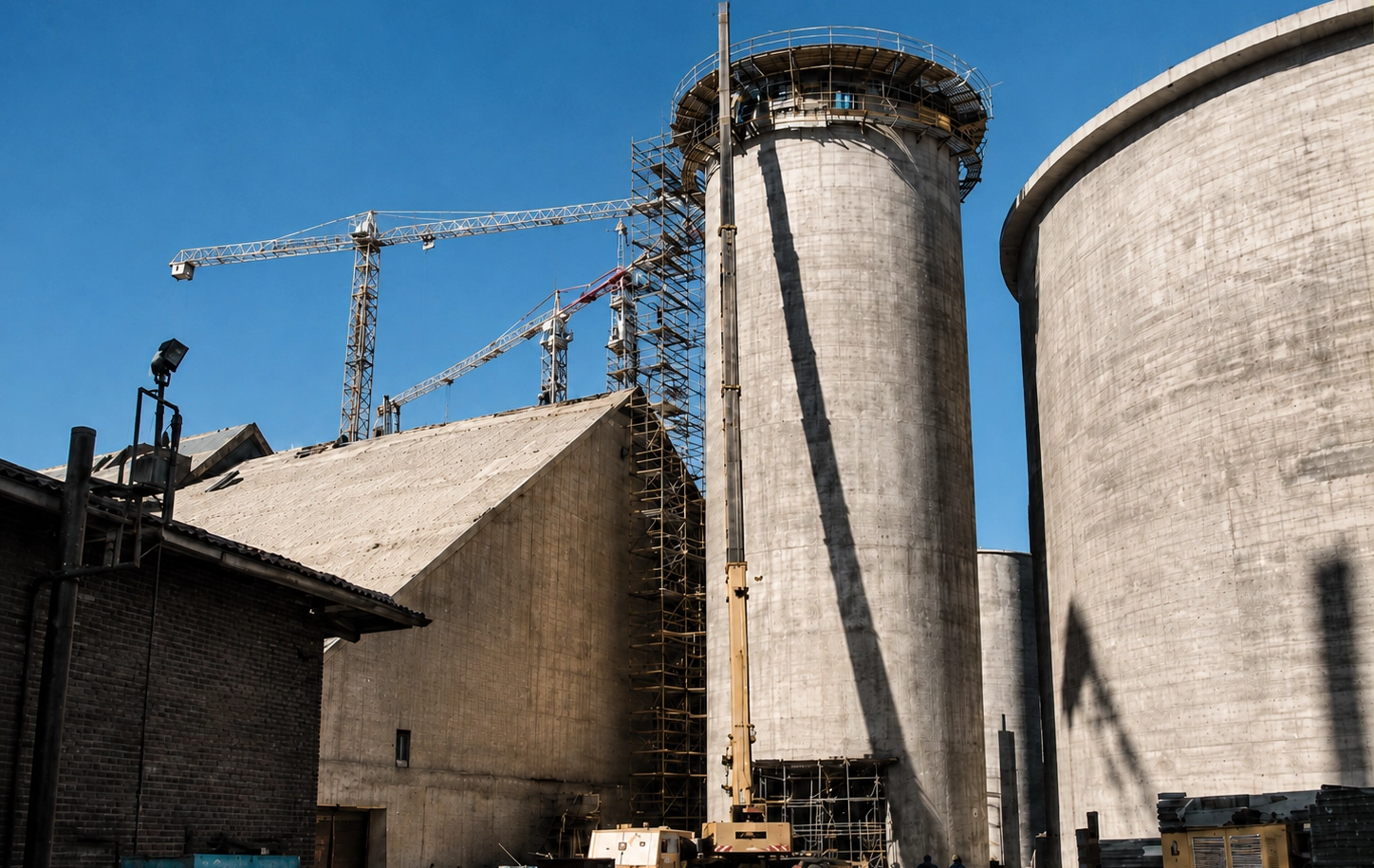Abyek Cement Factory – Modification and Development of Heater Unit, Cement Silos and Auxiliary Structures