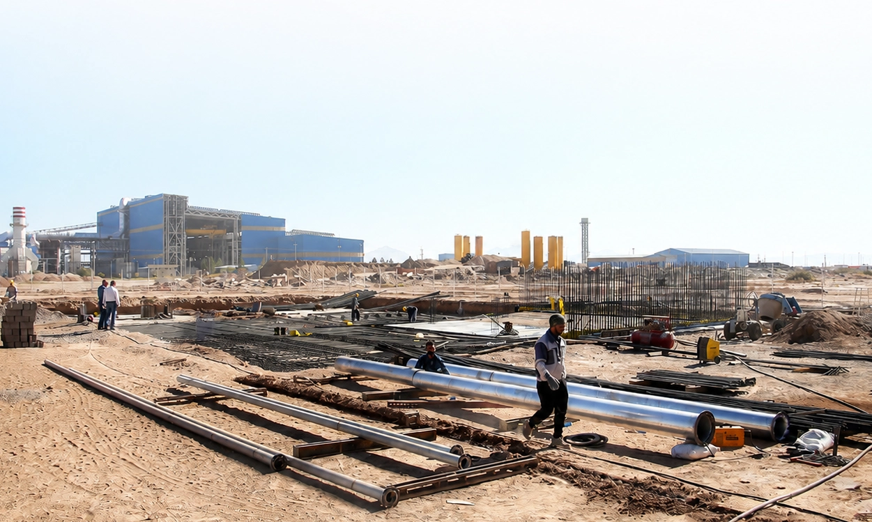 Qaenat Steel Pre-Treatment – Construction of Pre-treatment Plant for Qaenat Steel Complex using EPC Method